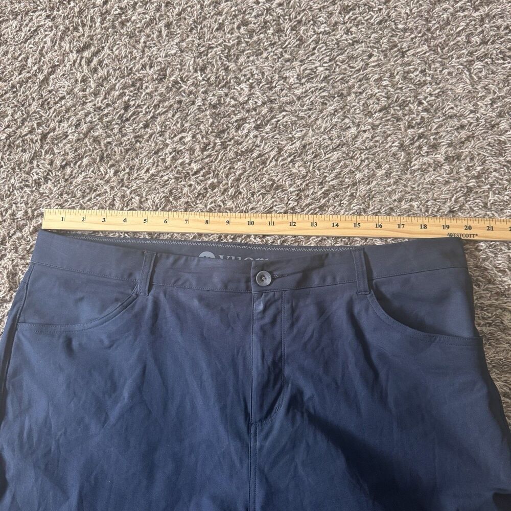 Vuori Men’s Meta Athletic 38 Stretch V430-S Ink Navy Blue 5 Pocket Tech Pants - Picture 6 of 7